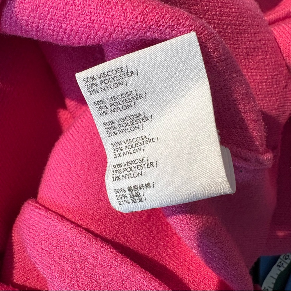 Anthropologie Maeve Womens Lupita V Neck Sweater Knit Top in Pink L - Picture 12 of 12